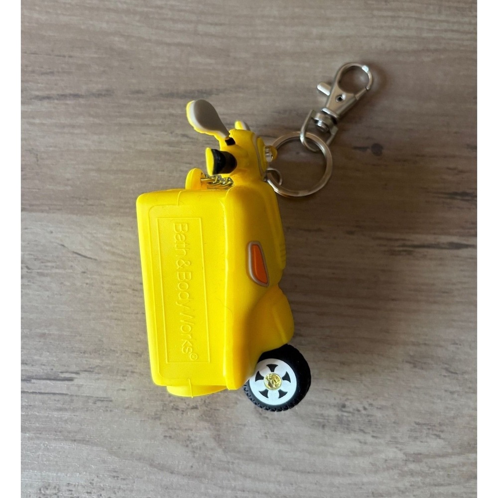 Bath & Body Works PocketBac RETIRED Yellow Scooter Moped Hand Sanitizer Holder - Picture 2 of 6
